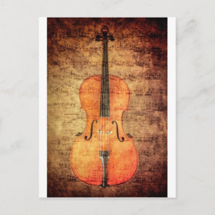 Postal Vintage Cello