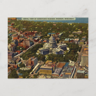 Postal Vintage, Centro de Madison, Wisconsin