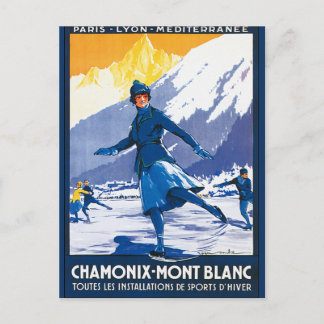 Postal Vintage Chamonix - Poster Mont Blanc