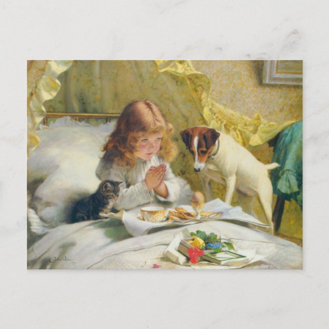 Postal Vintage Charles Burton Barber Suspense (Anverso)