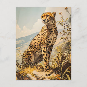 Postal Vintage Cheetah