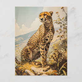 Postal Vintage Cheetah