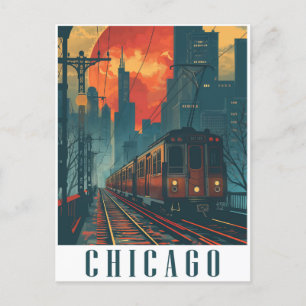 Postal Vintage Chicago