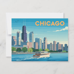 Postal Vintage Chicago