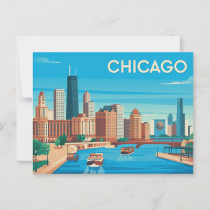 Postal Vintage Chicago