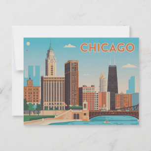 Postal Vintage Chicago