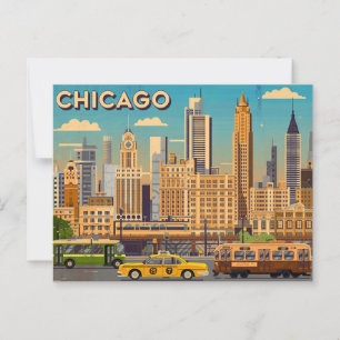 Postal Vintage Chicago