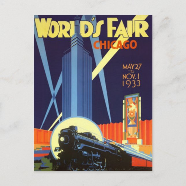 Postal Vintage Chicago, Estados Unidos - (Anverso)