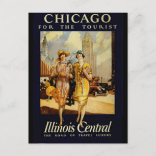 Postal Vintage Chicago, Estados Unidos -