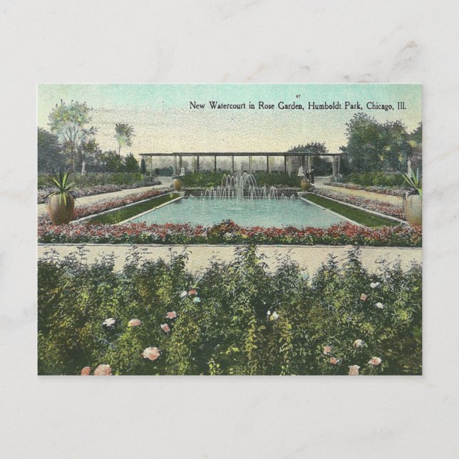 Postal Vintage Chicago Park (Anverso)