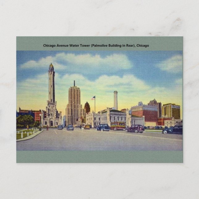 Postal Vintage Chicago Post Card (Anverso)