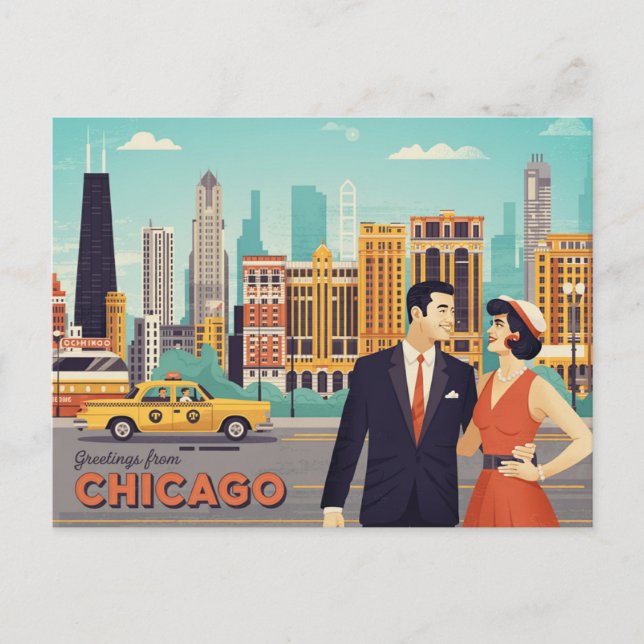 Postal Vintage Chicago Postcard (Anverso)