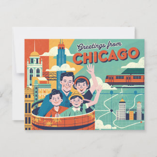 Postal Vintage Chicago Postcard | Saludos desde Chicago