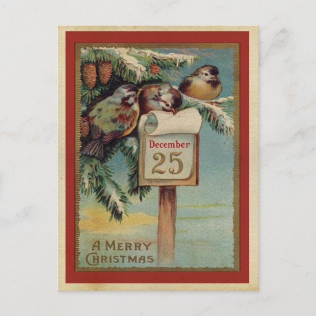 Postal Vintage Christmas (Anverso)