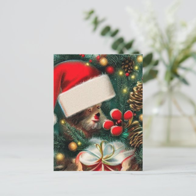 Postal Vintage Christmas (Anverso de pie)
