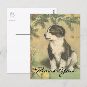 Postal Vintage Christmas Gracias