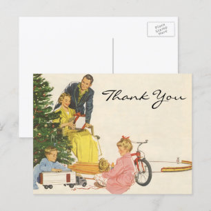 Postal Vintage Christmas Gracias