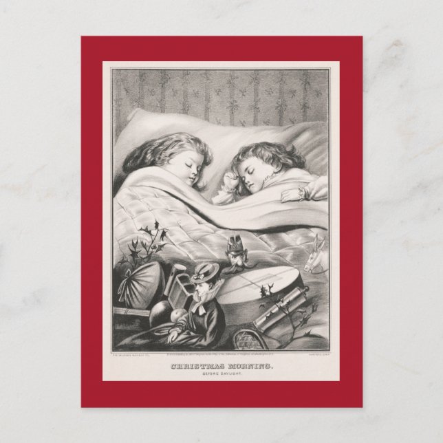 Postal VINTAGE CHRISTMAS : MAÑANA DE navidades 1871 POSTC (Anverso)