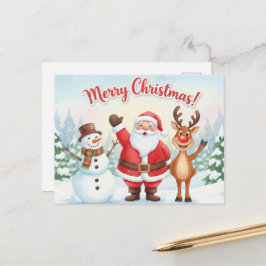 Postal Vintage Christmas Postcard