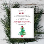 Postal Vintage Christmas Tree we Moved Holiday Moving<br><div class="desc">Árbol de Navidad de época que hemos movido la tarjeta postal de invitación móvil de vacaciones con árbol de Navidad de época</div>