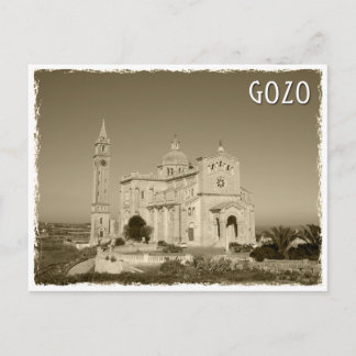 Postal Vintage church at Gozo, Malta