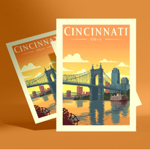 Postal Vintage Cincinnati Ohio
