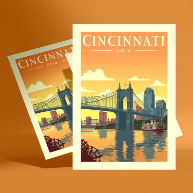 Postal Vintage Cincinnati Ohio (Subido por el creador)