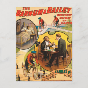 Postal Vintage : circo Barnum & Bailey -
