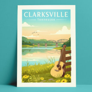 Postal Vintage Clarksville Tennessee