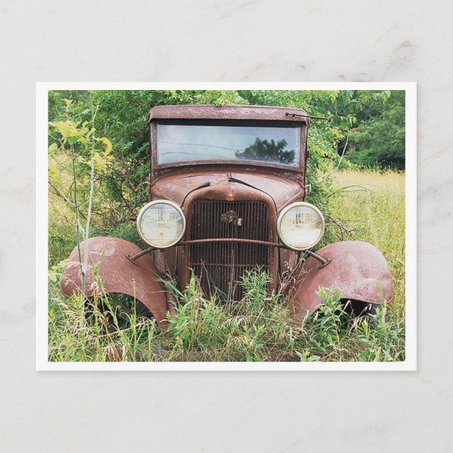 Postal Vintage Classic Car Rust Bucket Photography (Anverso)