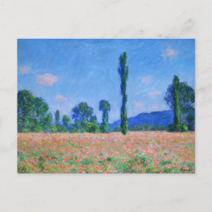 Postal Vintage Claude Monet Poppy