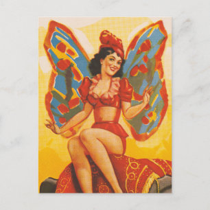 Postal Vintage Clyde Beatty Circus Poster