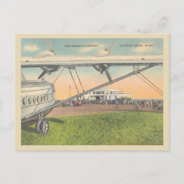 Postal Vintage Coconut Grove Miami Florida Airport 40