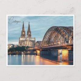 Postal vintage Cologne Germany Travel allemagne