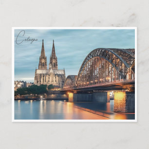 Postal vintage Cologne Germany Travel allemagne
