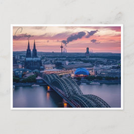 Postal vintage Cologne Germany Travel allemagne