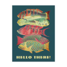 Vintage Colorers Barrier Reef Fish Hola