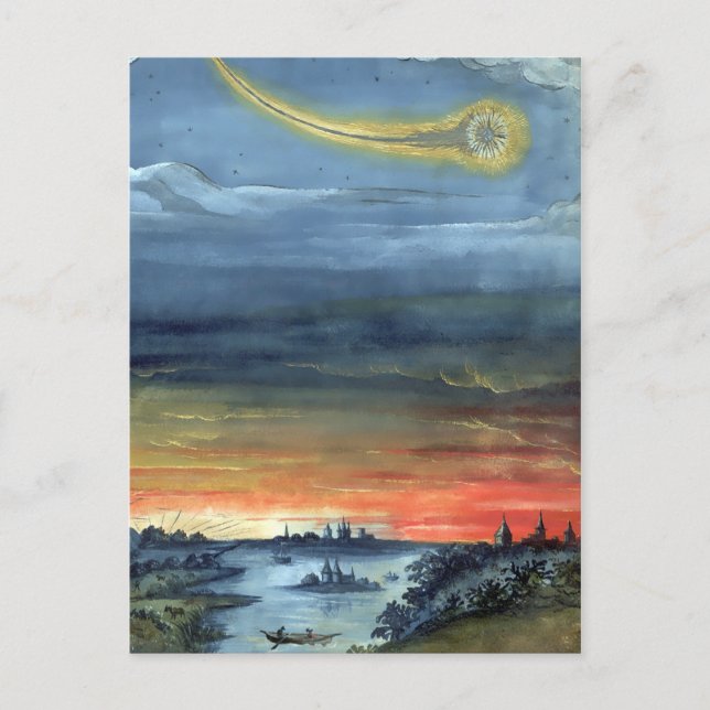 Postal Vintage Comet Book Ilustracion Aczime (Anverso)