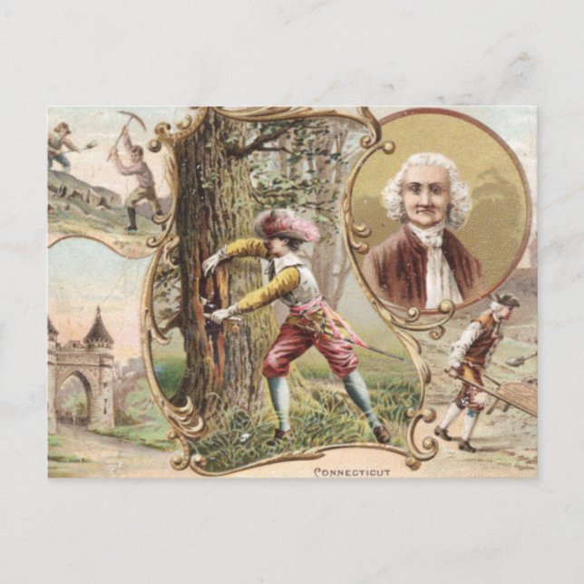 Postal Vintage Connecticut (Anverso)