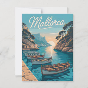 Postal Vintage costero de Mallorca