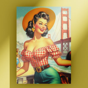Postal Vintage Country Pin Up