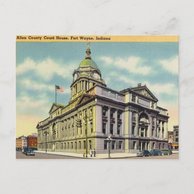 Postal Vintage, Court House, Fort Wayne, Indiana (Anverso)