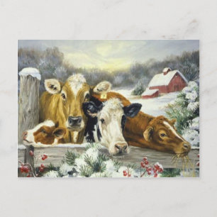 Postal Vintage Cow Image