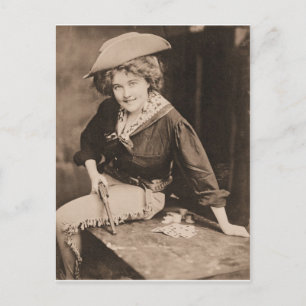 Postal vintage cowgirl