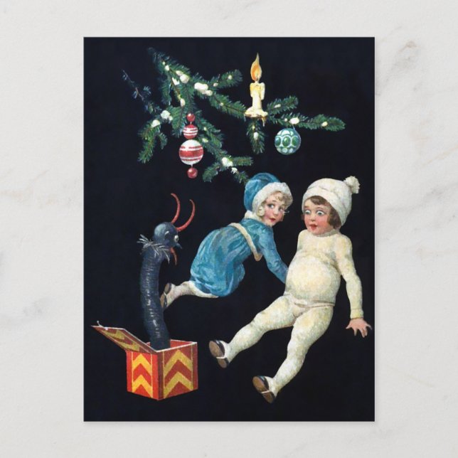 Postal Vintage Creepy Krampus Toy (Anverso)