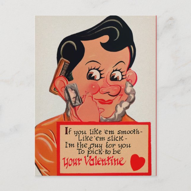 Postal Vintage Creepy Valentines (Anverso)