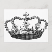 Vintage Crown Black and White