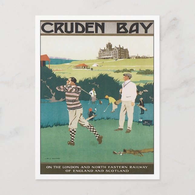 Postal Vintage Cruden Bay Scotland (Anverso)
