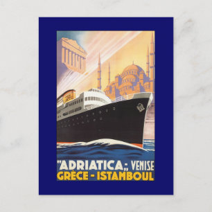 Postal Vintage Cruise Ship Venise