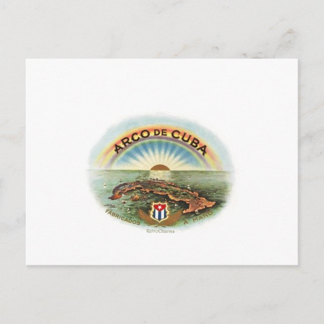 Postal Vintage Cubano Arco de Cuba (Anverso)
